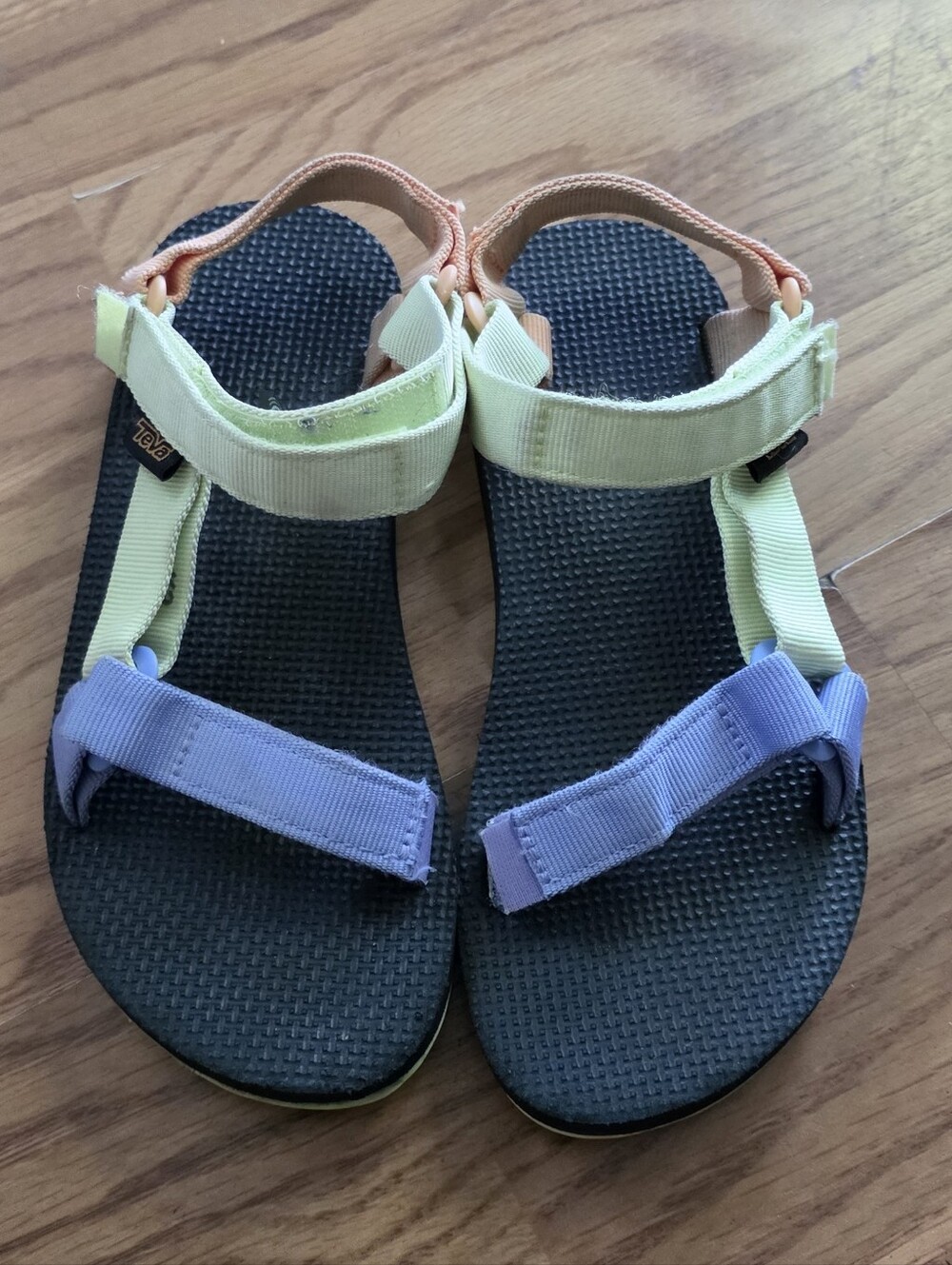 Teva Kids Multicolor Outdoor Sandals - Pastel Straps Sz 2